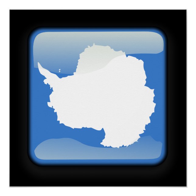 Pôster Bandeira da Antártica (Frente)