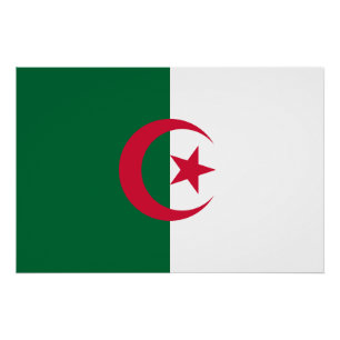 Pôster Bandeira da Argélia
