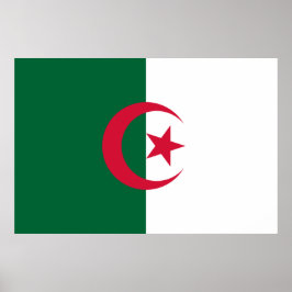 Poster Bandeira da Argélia