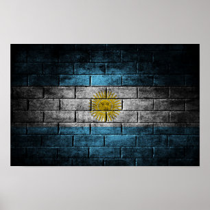 Poster Bandeira da Argentina