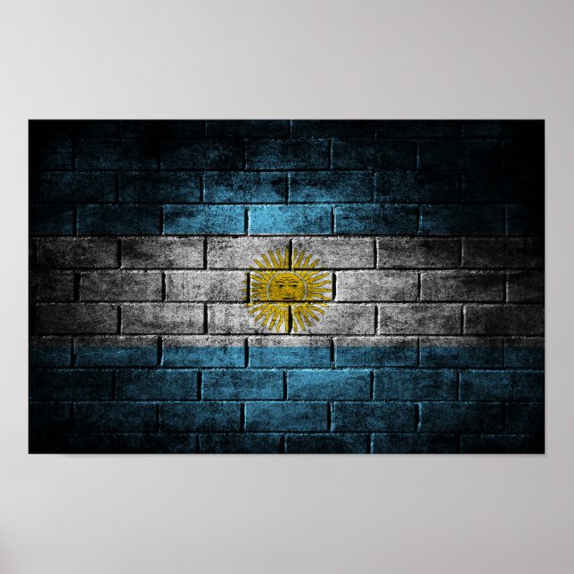 Poster Bandeira da Argentina (Frente)