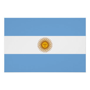 Pôster Bandeira da Argentina
