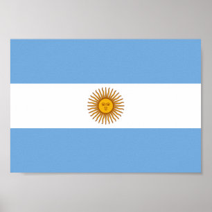 Pôster Bandeira da Argentina