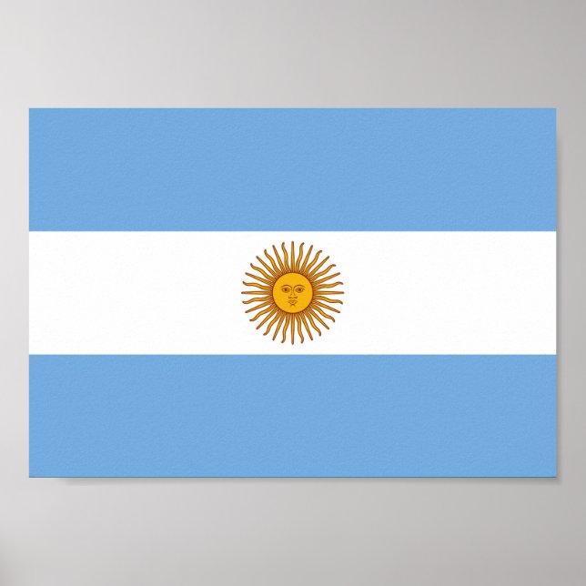 Pôster Bandeira da Argentina (Frente)