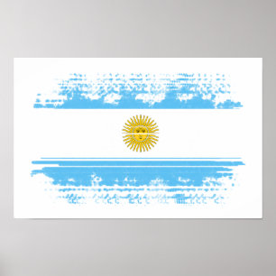 Poster Bandeira da Argentina