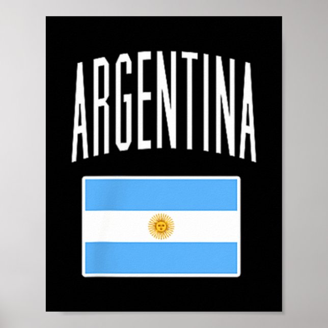 Poster Bandeira da Argentina Torcedor de Futebol Argentin (Frente)