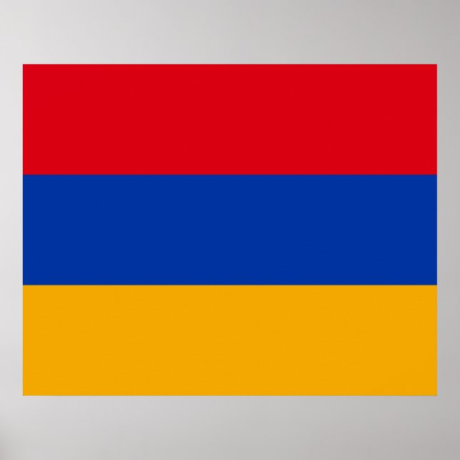 Poster Bandeira da Armênia (Frente)