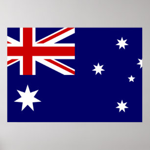 Poster Bandeira da Austrália