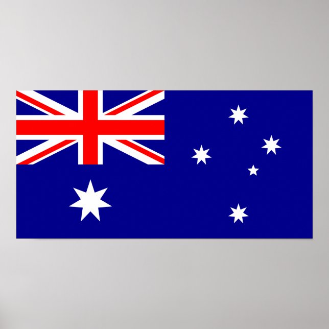 Pôster Bandeira da Austrália (Frente)