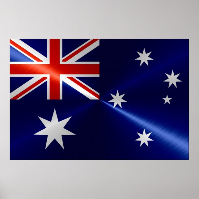 Pôster Bandeira da Austrália (Frente)