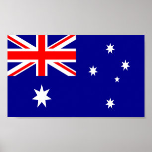 Poster Bandeira da Austrália