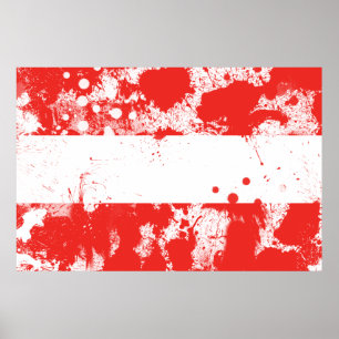 Pôster Bandeira da Áustria