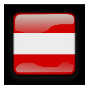 Pôster Bandeira da Áustria