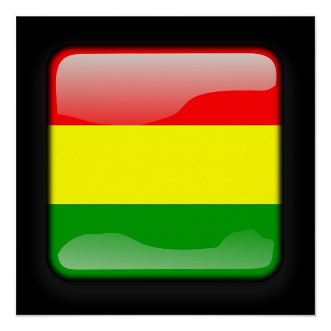 Pôster Bandeira da Bolívia (Frente)