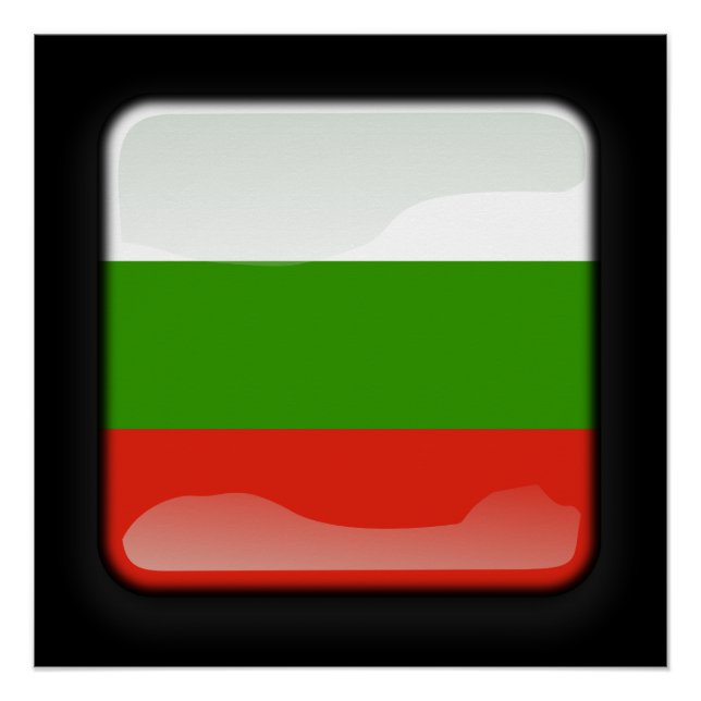 Pôster Bandeira da Bulgária (Frente)