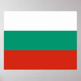 Poster Bandeira da Bulgária