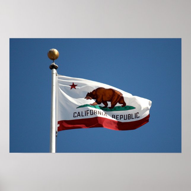 Poster bandeira da Califórnia (Frente)