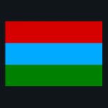 Poster Bandeira da Carélia<br><div class="desc">Bandeira Patriótica da República da Carélia.</div>