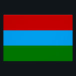 Pôster Bandeira da Carélia<br><div class="desc">Bandeira Patriótica da República da Carélia.</div>