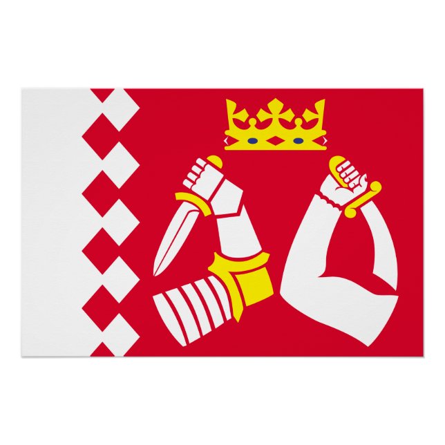 Pôster Bandeira da Carélia do Norte (Frente)