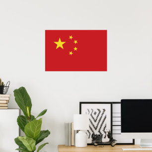 Poster Bandeira da China