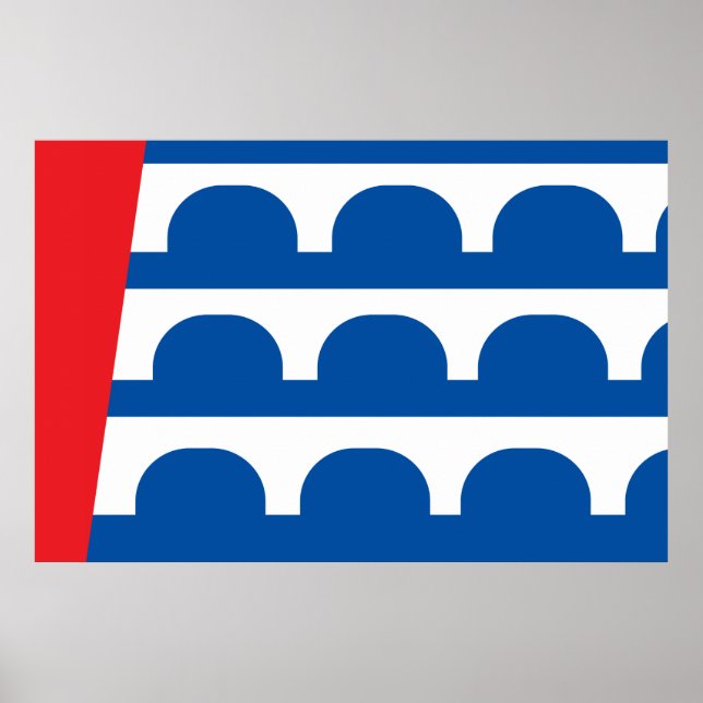 Pôster Bandeira da cidade de Des Moines (Frente)