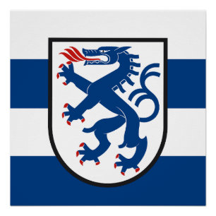 Pôster bandeira da cidade de Ingolstadt alemanha símbolo