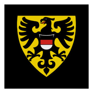 Pôster bandeira da cidade de Reutlingen alemanha símbolo 
