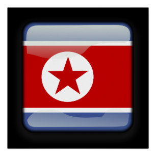 Pôster Bandeira da Coreia do Norte
