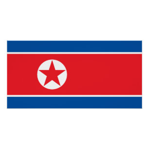 Pôster Bandeira da Coreia do Norte