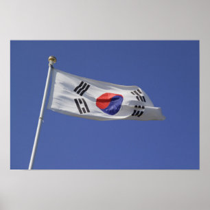 Pôster Bandeira da Coreia do Sul