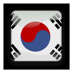 Pôster Bandeira da Coreia do Sul