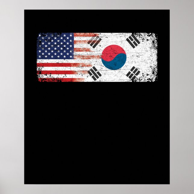 Poster Bandeira da Coreia do Sul (Frente)