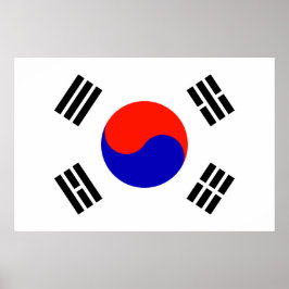 Pôster Bandeira da Coreia do Sul