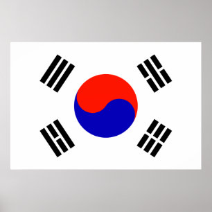 Pôster Bandeira da Coreia do Sul