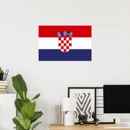 Poster Bandeira da Croácia