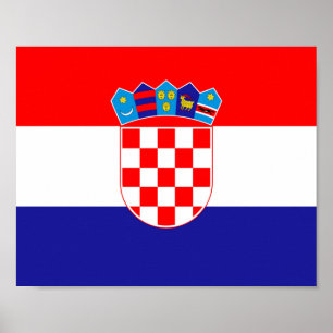 Poster Bandeira da Croácia