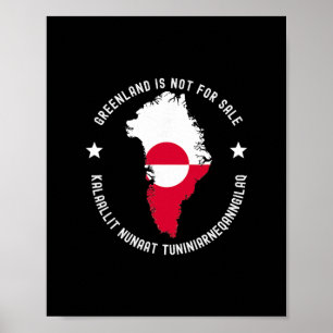 Poster Bandeira da Dinamarca Groenlândia Não Está à Venda