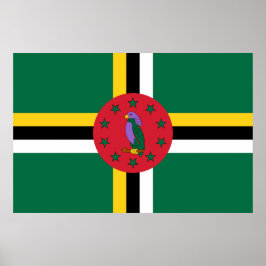 Poster Bandeira da Domínica