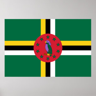 Poster Bandeira da Domínica