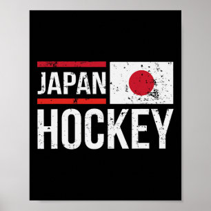 Poster Bandeira da Equipe de Hóquei no Gelo do Japão Espo