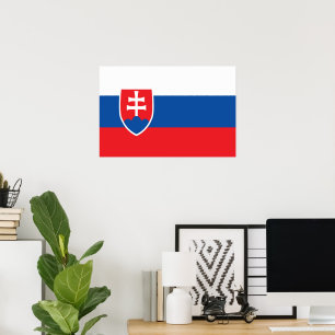 Poster Bandeira da Eslováquia