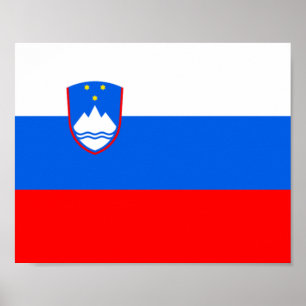 Poster Bandeira da Eslovênia