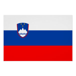 Pôster Bandeira da Eslovênia