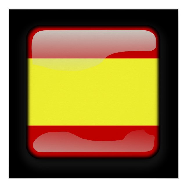 Pôster Bandeira da Espanha (Frente)