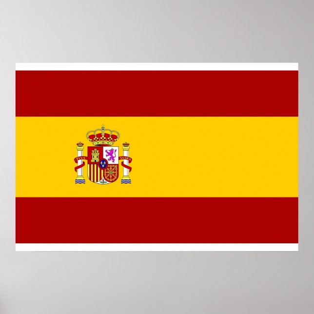 Pôster bandeira da Espanha qualidade (Frente)