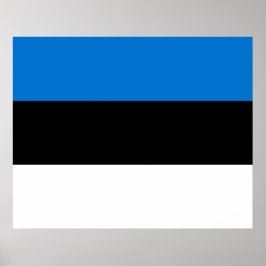 Poster Bandeira da Estônia