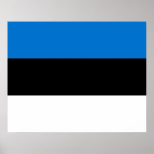 Poster Bandeira da Estônia