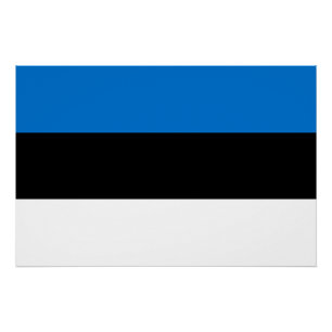 Pôster Bandeira da Estônia