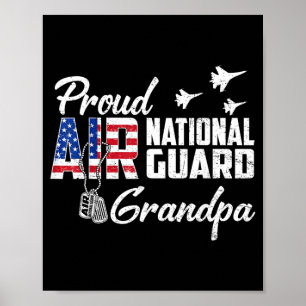 Poster Bandeira da Família do Avô da Guarda Aérea Naciona